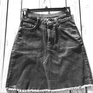 Arizona black denim skirt.